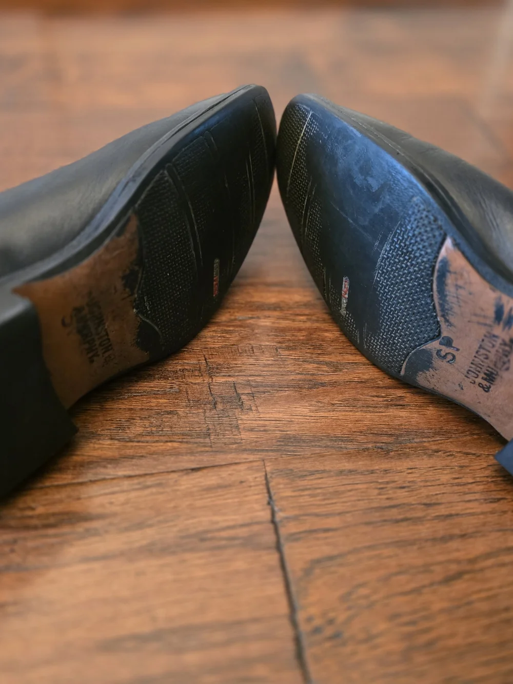Men's Black Leather Chukka Boots with Side Zipper
